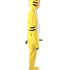 HPO Adult Women's Yellow And White Jumpsuit Tiger Costume Bundle