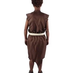 HPO Adult Men's Brown And White Top Anime Style Costume Bundle