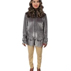 HPO Adult Women's Grey Dress With Shorts Koala Costume Bundle