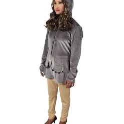 HPO Adult Women's Grey Dress With Shorts Koala Costume Bundle