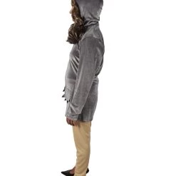 HPO Adult Women's Grey Dress With Shorts Koala Costume Bundle