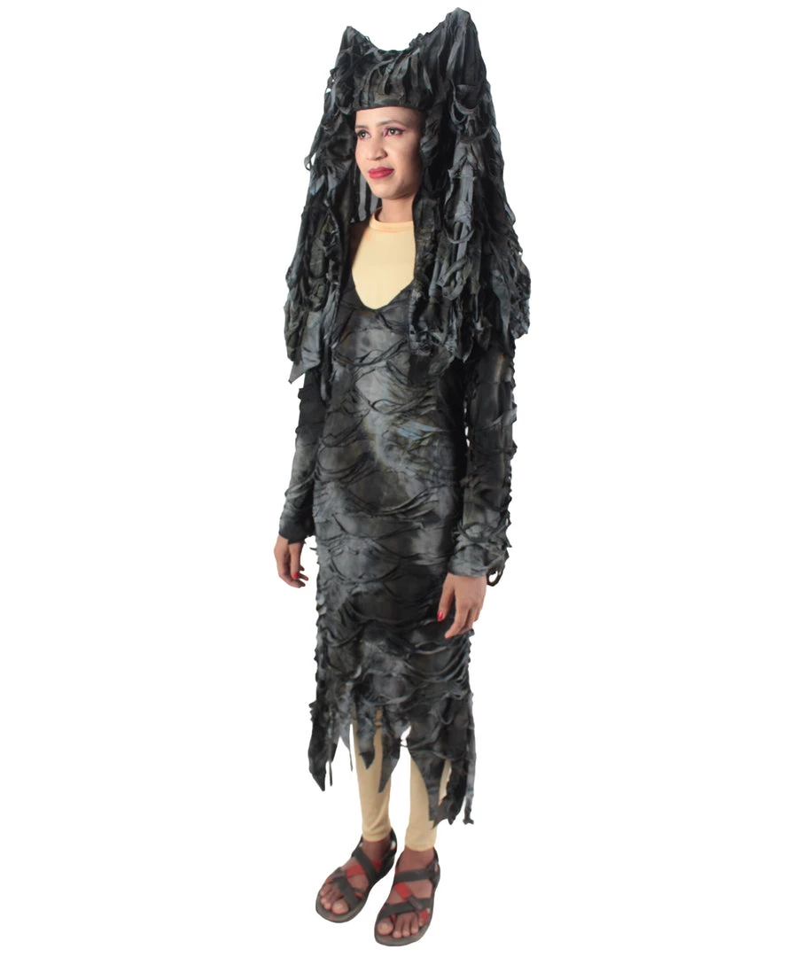 HPO Adult Women's Black Dreadful Style Costume Bundle