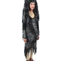 HPO Adult Women's Black Dreadful Style Costume Bundle