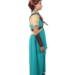 HPO Adult Women's Blue Medieval Warrior Costume Bundle, Multiple Size Options