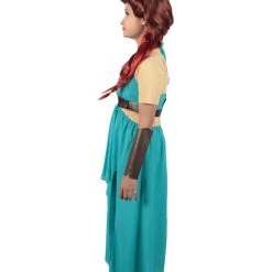 HPO Adult Women's Blue Medieval Warrior Costume Bundle, Multiple Size Options