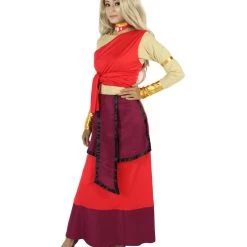 HPO Adult Women's Red Straight Long Waterbender Fire Nation Costume