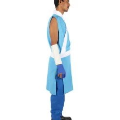 HPO Adult Men's Blue & White Straight Long Waterbender Animated Costume