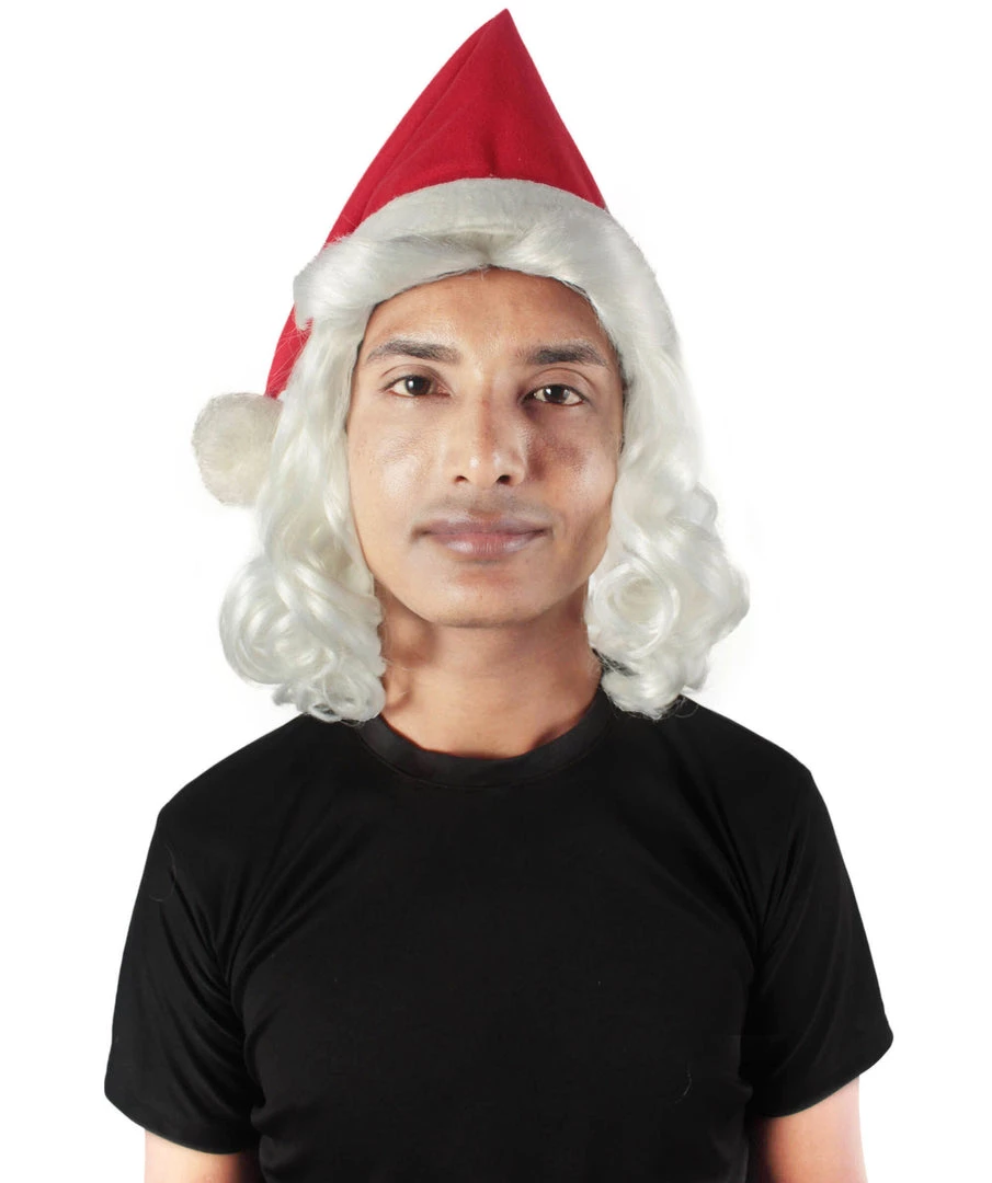 HPO Men's Christmas Santa Body Suit Costume Bundle