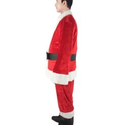HPO Men's Christmas Santa Body Suit Costume Bundle