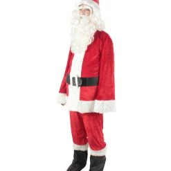 HPO Men's Christmas Santa Body Suit Costume Bundle