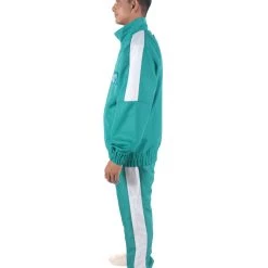HPO Adult Unisex K-drama Survival Game TV Show Player Green Jumpsuit Cosplay Costume