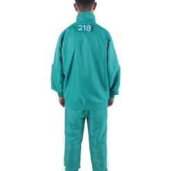 HPO Adult Unisex K-drama Survival Game TV Show Player Green Jumpsuit Cosplay Costume