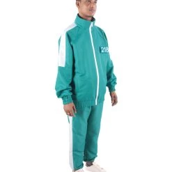 HPO Adult Unisex K-drama Survival Game TV Show Player Green Jumpsuit Cosplay Costume