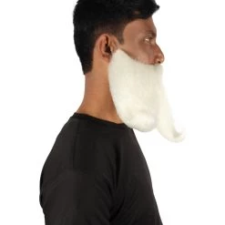 HPO Adult Men's Giant Twisted Wizard Champion Mustache And Beard, Multiple Color Options, Synthetic Fiber