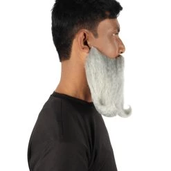 HPO Adult Men's Giant Twisted Wizard Champion Mustache And Beard, Multiple Color Options, Synthetic Fiber