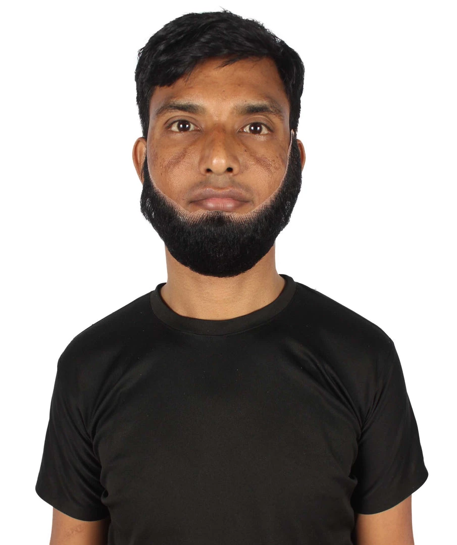 HPO Adult Men's Western Chin Curtain Style Long Beard Set | Multiple Colors