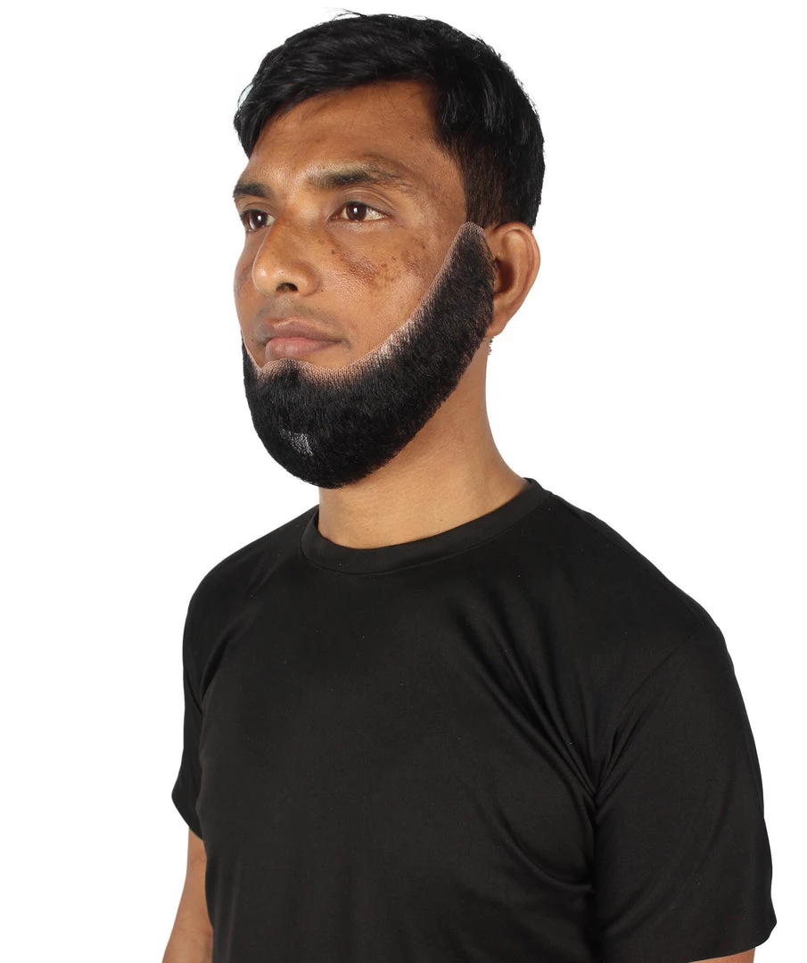 HPO Adult Men's Western Chin Curtain Style Long Beard Set | Multiple Colors