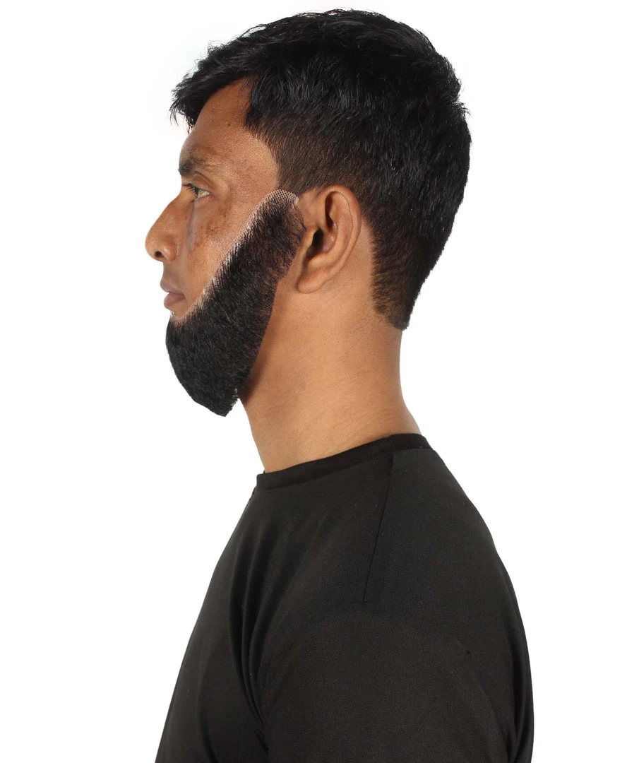HPO Adult Men's Western Chin Curtain Style Long Beard Set | Multiple Colors