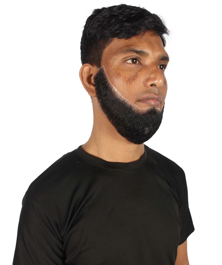 HPO Adult Men's Western Chin Curtain Style Long Beard Set | Multiple Colors