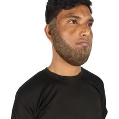 HPO Adult Men's Western Chin Curtain Style Long Beard Set | Multiple Colors