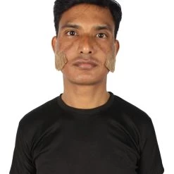 HPO Adult Men's Fake Facial Hair Mutton Chops Side Burns Set | Multiple Colors