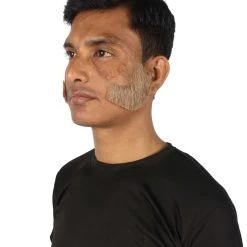 HPO Adult Men's Fake Facial Hair Mutton Chops Side Burns Set | Multiple Colors