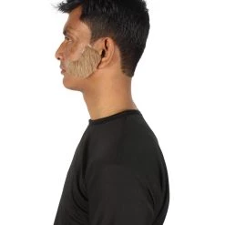 HPO Adult Men's Fake Facial Hair Mutton Chops Side Burns Set | Multiple Colors