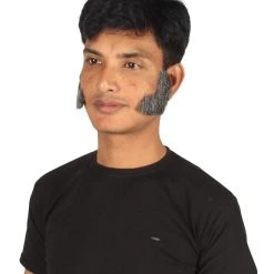 HPO Adult Men's Fake Facial Hair Mutton Chops Side Burns Set | Multiple Colors