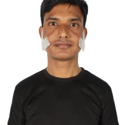 HPO Adult Men's Fake Facial Hair Mutton Chops Side Burns Set | Multiple Colors