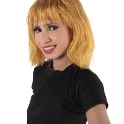 HPO Women's Shoulder Length Bangs Wavy Cosplay Wig | Multiple Color Options