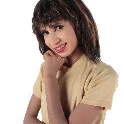 HPO Women's Shoulder Length Bangs Wavy Cosplay Wig | Multiple Color Options