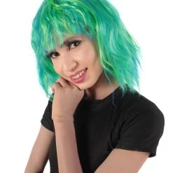 HPO Women's Shoulder Length Bangs Wavy Cosplay Wig | Multiple Color Options