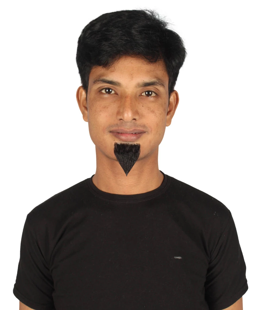 HPO Adult Men's Van Dyke Fake Goatee Beard | Multi Color Options