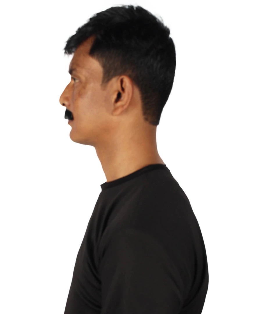 HPO Adult Men's Movie Borat Fake Human Hair Mustache | Multi Color Options