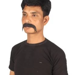 Men's Horseshoe Human Hair Mustache | Facial Hair Multiple Colors Option | HPO