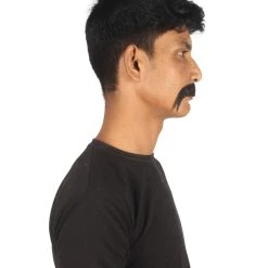 Men's Horseshoe Human Hair Mustache | Facial Hair Multiple Colors Option | HPO