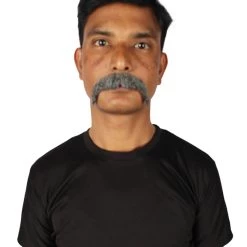 Men's Horseshoe Human Hair Mustache | Facial Hair Multiple Colors Option | HPO