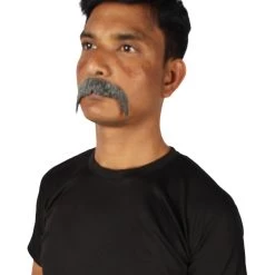 Men's Horseshoe Human Hair Mustache | Facial Hair Multiple Colors Option | HPO