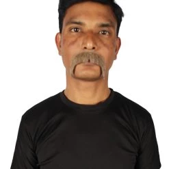 Men's Horseshoe Human Hair Mustache | Facial Hair Multiple Colors Option | HPO