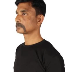 Men's Horseshoe Human Hair Mustache | Facial Hair Multiple Colors Option | HPO