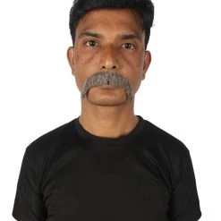 Men's Horseshoe Human Hair Mustache | Facial Hair Multiple Colors Option | HPO