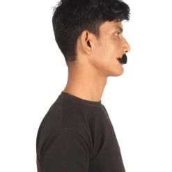 HPO Adult Men's Fake Imperial Human Hair Mustache | Multiple Color Options