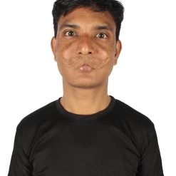 HPO Adult Men's Fake Imperial Human Hair Mustache | Multiple Color Options