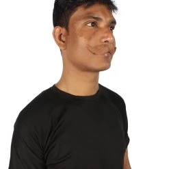 HPO Adult Men's Fake Imperial Human Hair Mustache | Multiple Color Options