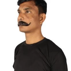HPO Adult Men's Fake Imperial Human Hair Mustache | Multiple Color Options