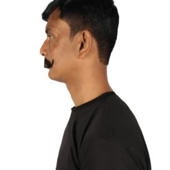 HPO Adult Men's Fake Imperial Human Hair Mustache | Multiple Color Options