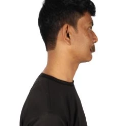 HPO Adult Men's Fake Imperial Human Hair Mustache | Multiple Color Options