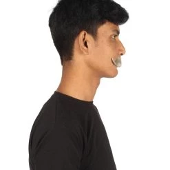 HPO Adult Men's Fake Imperial Human Hair Mustache | Multiple Color Options