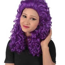 HPO Adult Women's Long Curly Country Singer Wig | Multiple Color Options