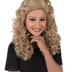 HPO Adult Women's Long Curly Country Singer Wig | Multiple Color Options
